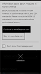 Mobile Screenshot of bega.de